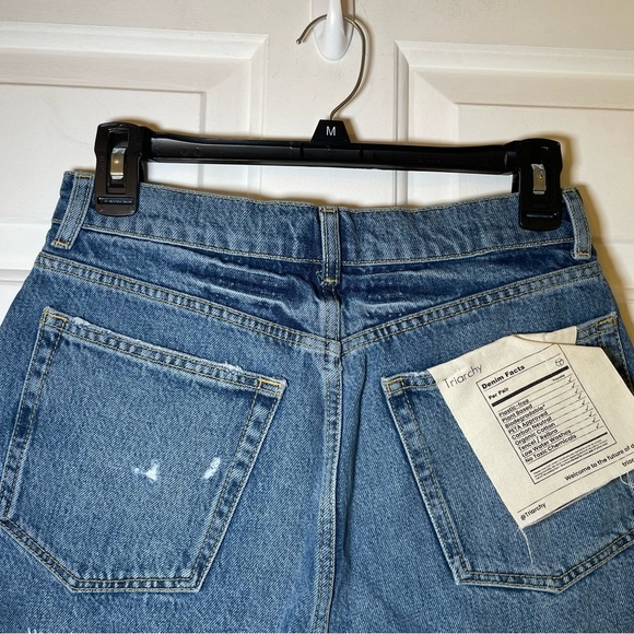 Triarchy Woman’s Denim Shorts Size 22 Waist Distressed Cut Offs NEW Hot Pants - Picture 6 of 9